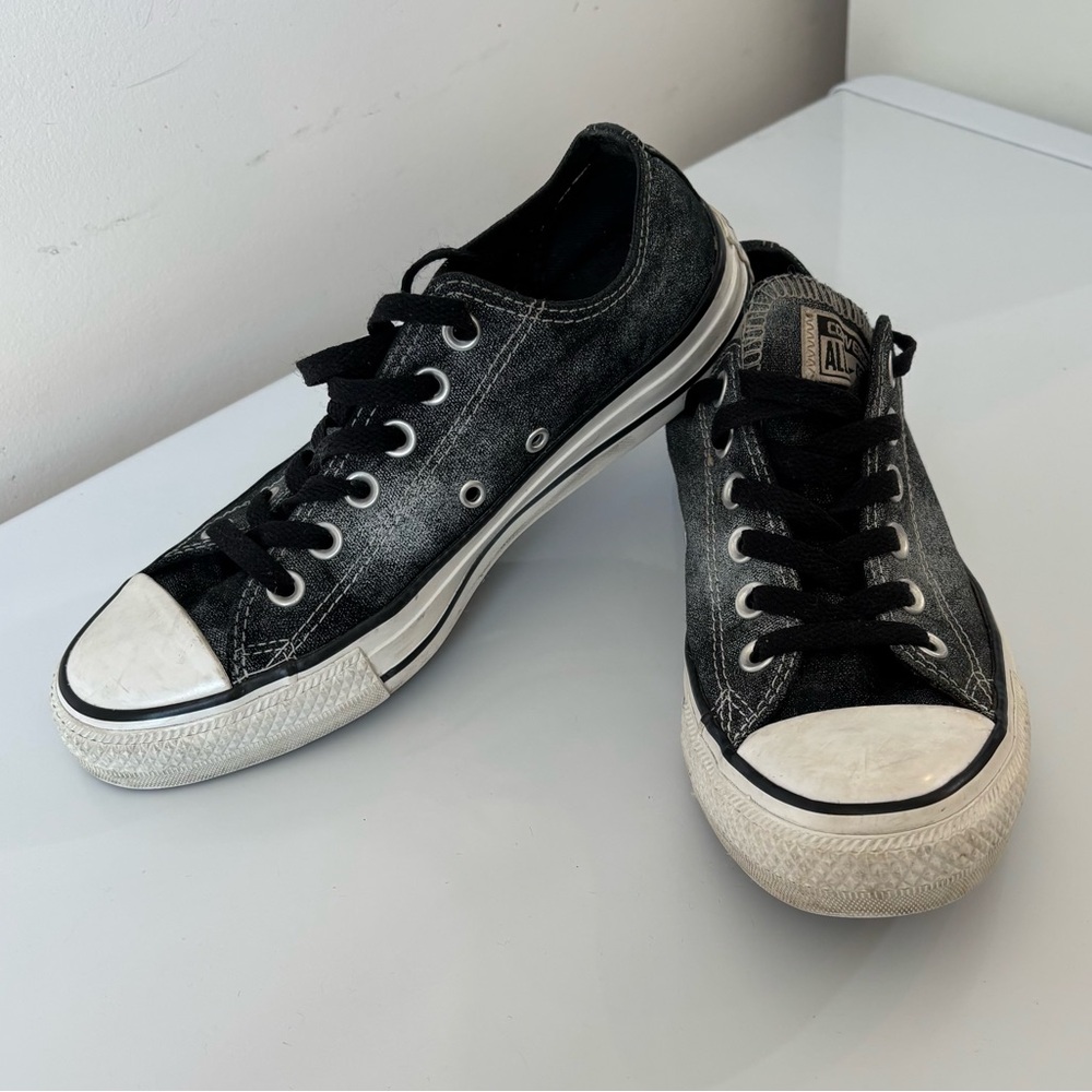 Converse All Star black acid wash sneakers Sz 7.5